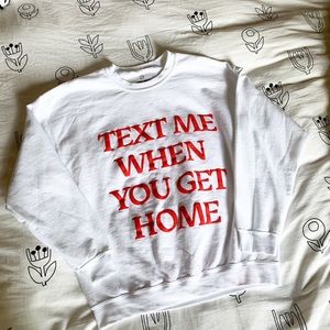 Lonely Ghost 👻 Co Text Me Crewneck NWOT